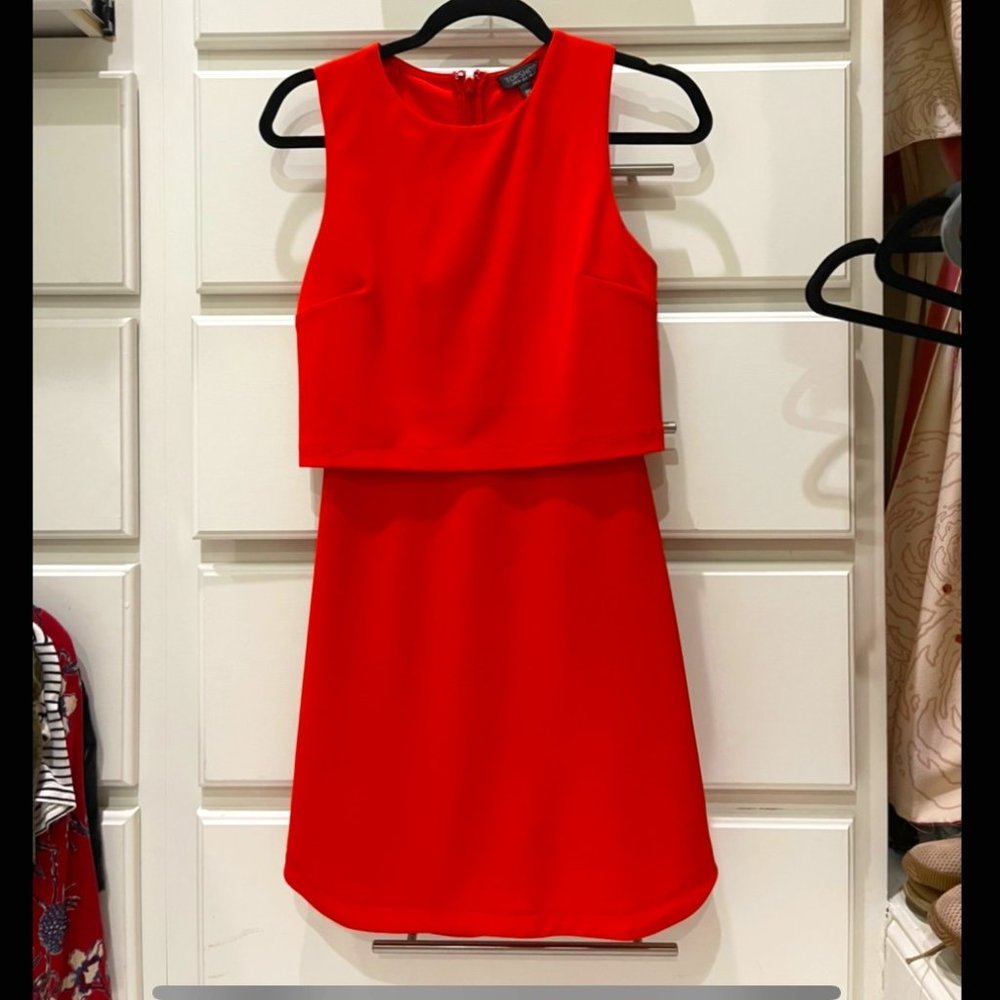 Red TopShop Dress size 4